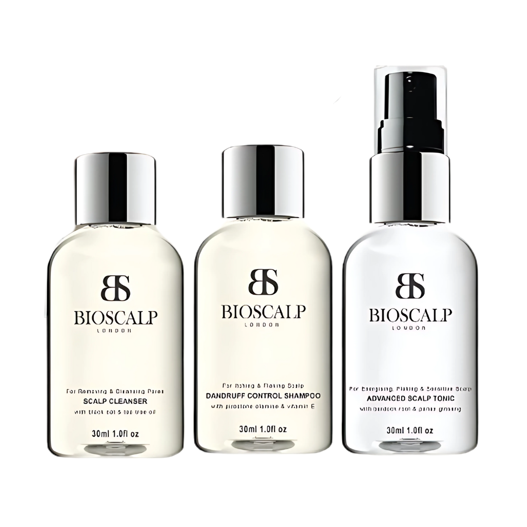 BioScalp Dandruff Control Travel Kit – TSA-Friendly 3-Step Flake