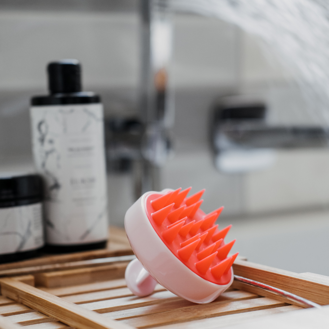 silicone hair massager in showers