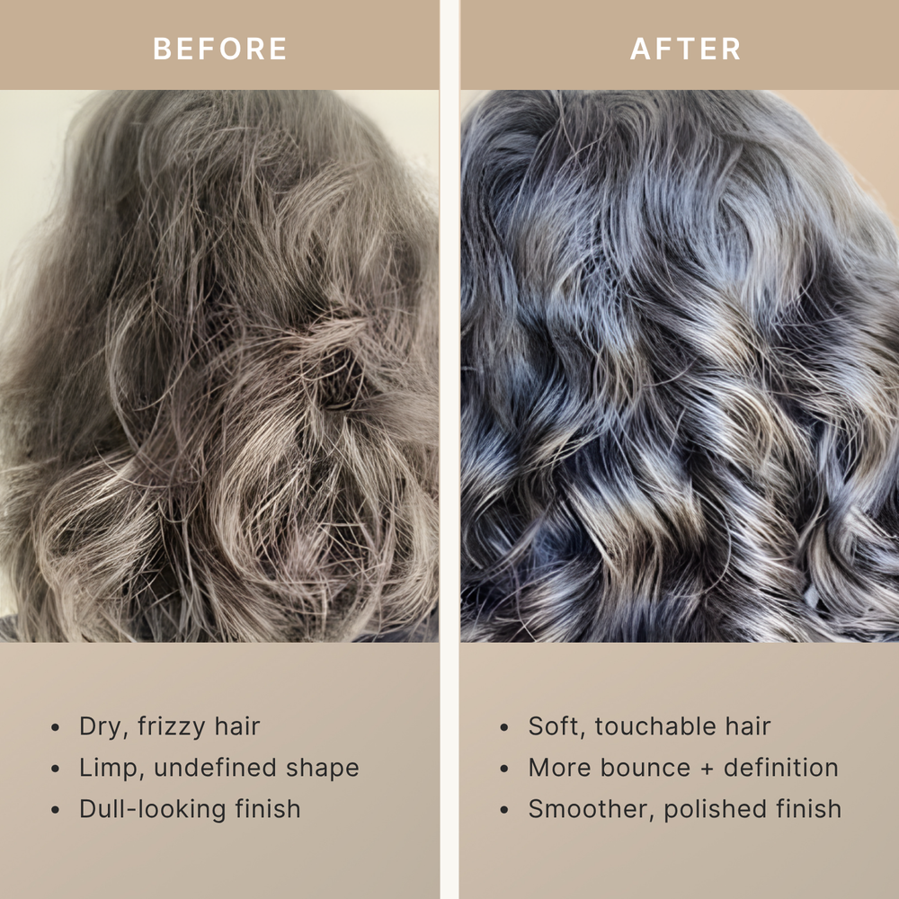 Curl system shampoo with red sticker