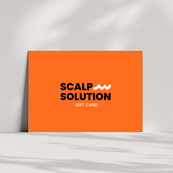 a sample of scalp solution gift card