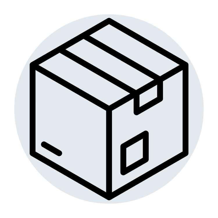 line drawing of a box